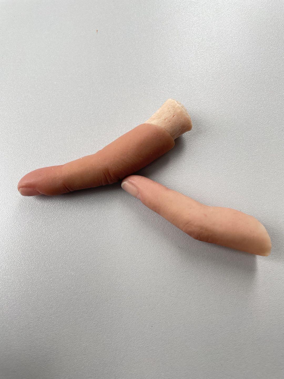 Fully Custom Prosthetic Fingers / Fake Fingers / Any Length, Any Size / High-Quality Silicone